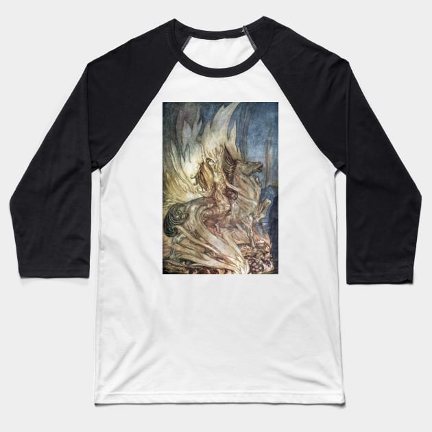 Twilight of the Gods, Arthur Rackham Baseball T-Shirt by immortalpeaches